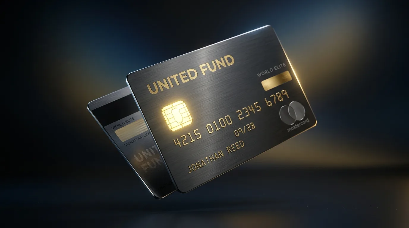 Illustrative card graphic; United Fund does not issue cards